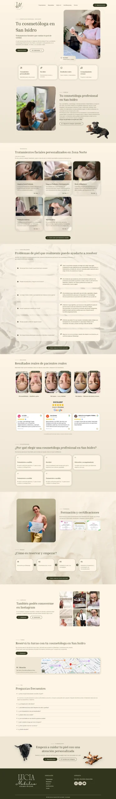 Lucía Mobilio — Cosmetología profesional